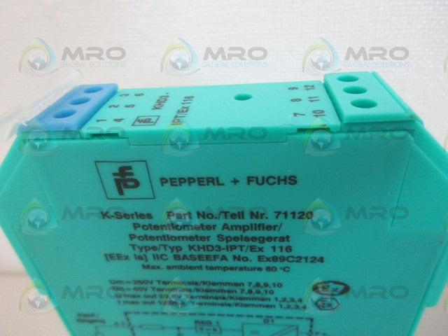 PEPPERL+FUCHS 71120 POTENTIOMETER AMPLIFIER *NEW NO BOX*