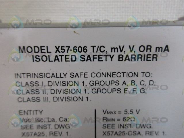 RONAN X57-606 ISOLATED SAFETY BARRIER *USED*