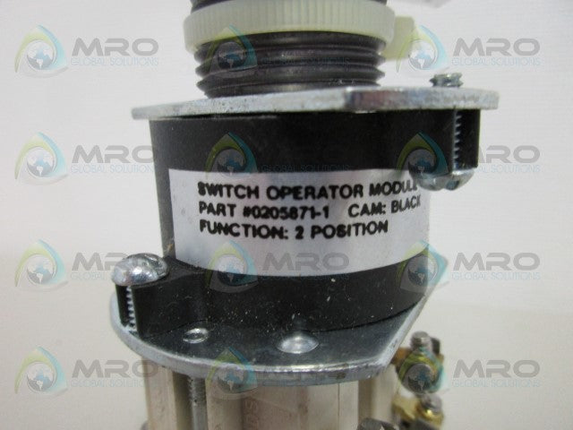 CROUSE-HINDS 0205871-1 OPERATOR MODULE SWITCH *USED*