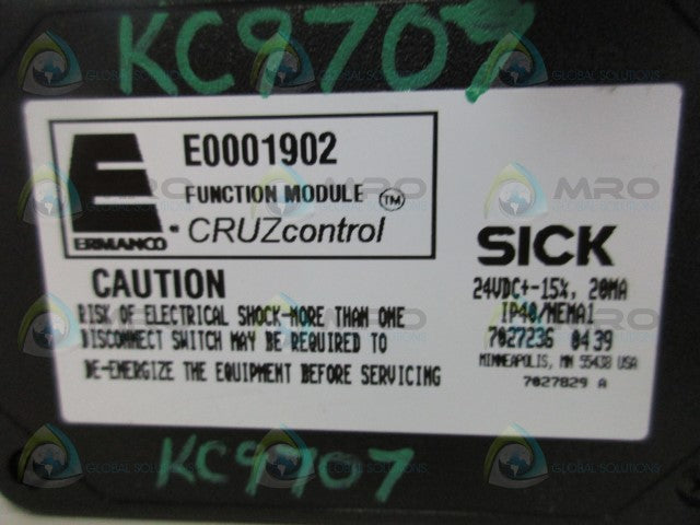 SICK E0001902 CONTROL FUNCTION MODULE *NEW NO BOX*