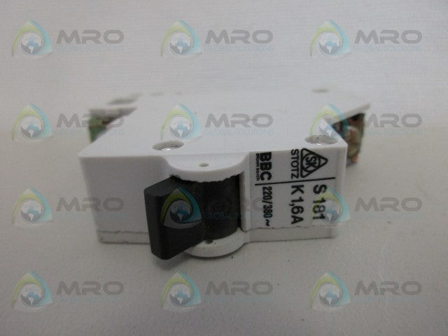 STOTZ S181K1,6A 1P CIRCUIT BREAKER *USED*