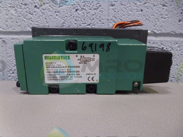 NUMATICS 554BA43AKT00020 SOLENOID VALVE *NEW NO BOX*