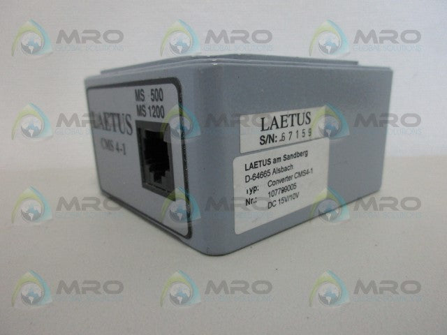 LAETUS CMS4-1 CONVERTER (AS PICTURED) *USED*
