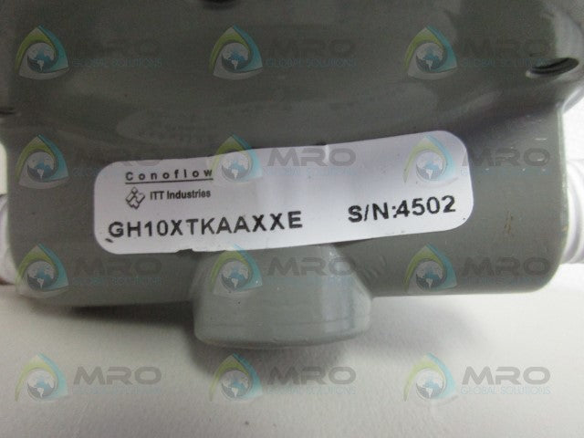 CONOFLOW GH10XTKAAXXE REGULATOR VALVE *USED*