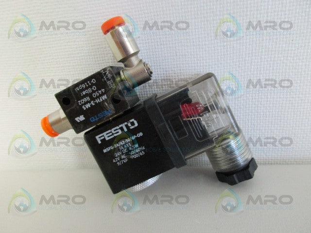 FESTO MSFG-24/42-50/60-OD SOLENOID VALVE *USED*