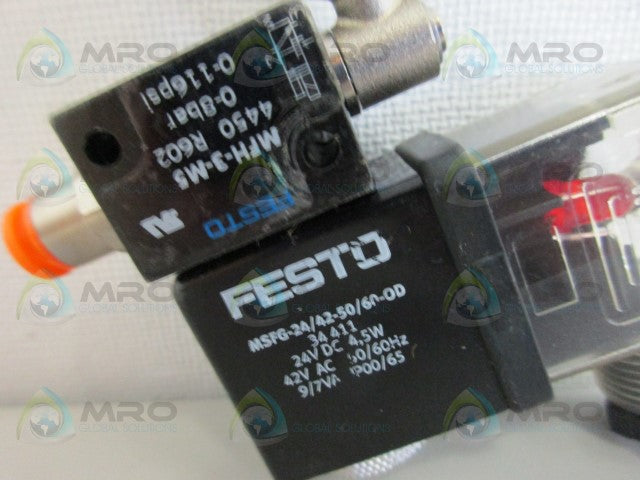FESTO MSFG-24/42-50/60-OD SOLENOID VALVE *USED*