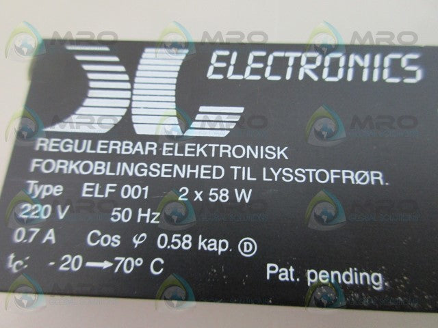 CANTERMA ELF001 BALLAST *USED*