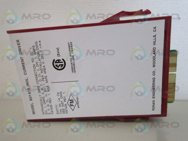 RONAN X57-610 CURRENT DRIVER *USED*