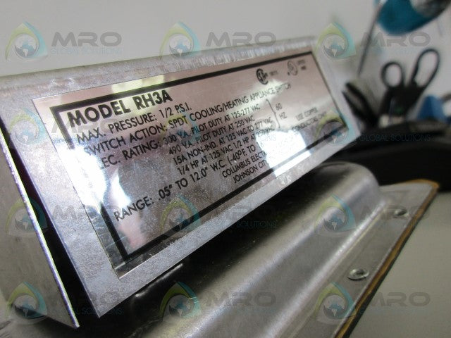COLUMBUS RH3A AIR FLOW SWITCH *USED*