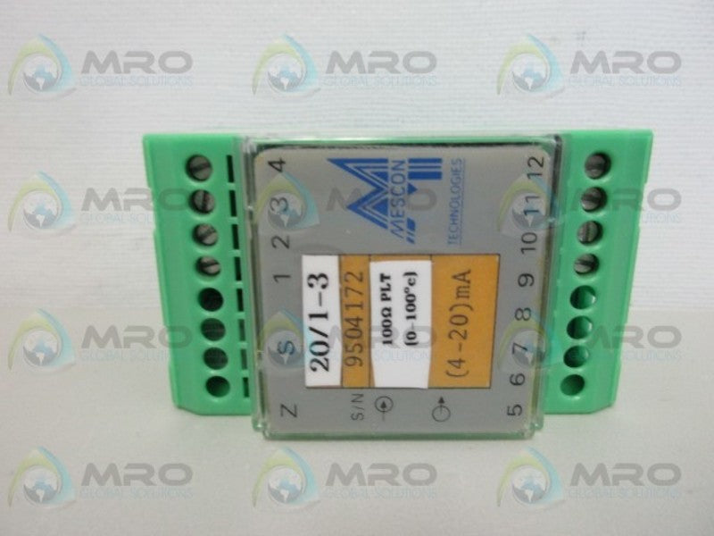 MESCON 20/1-3 TEMPERATURE TRANSMITTER *NEW IN BOX*