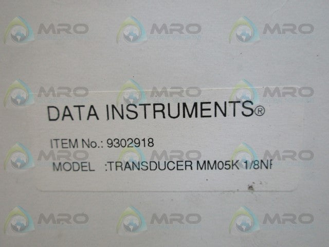 DATA INSTRUMENTS 9302918 TRANSDUCER *NEW IN BOX*