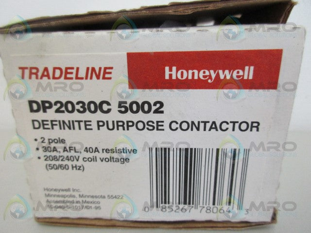 HONEYWELL DP2030C5002 DEFINITE PURPOSE CONTACTOR *NEW IN BOX*