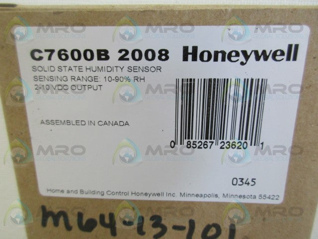 HONEYWELL C7600B2008 SOLID STATE HUMIDITY SENSOR *NEW IN BOX*