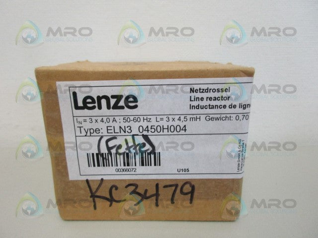 LENZE ELN3-0450H004 LINE FILTER *FACTORY SEALED*