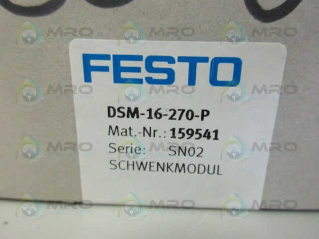 FESTO DSM-16-270-P ROTARY ACTUATOR *NEW IN BOX*