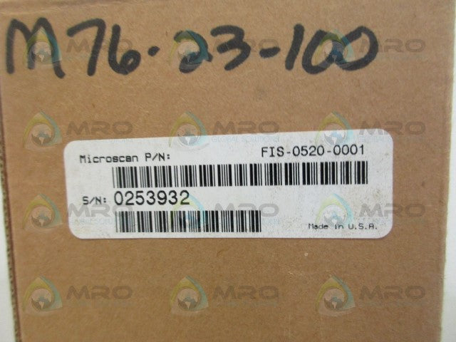 MICROSCAN FIS-0520-0001 BAR CODE SCANNER *NEW IN BOX*