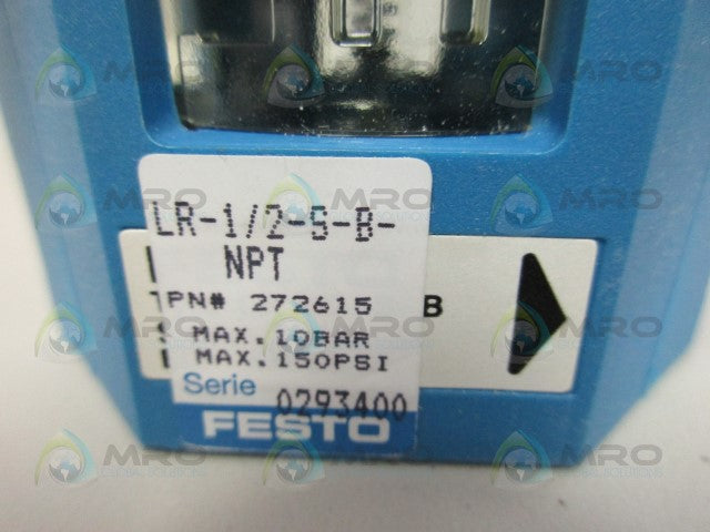 FESTO LR-1/2-S-B PNEUMATIC REGULATOR *NEW IN BOX*