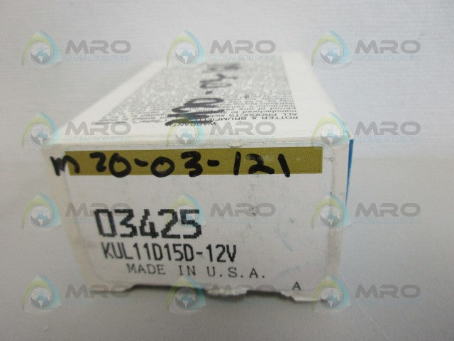 POTTER & BRUMFIELD KUL-11D15D-12 RELAY 12VDC *NEW IN BOX*