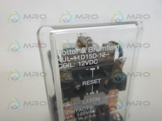 POTTER & BRUMFIELD KUL-11D15D-12 RELAY 12VDC *NEW IN BOX*