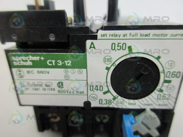 SPRECHER+SCHUH CT3-0.62 OVERLOAD RELAY *NEW IN BOX*