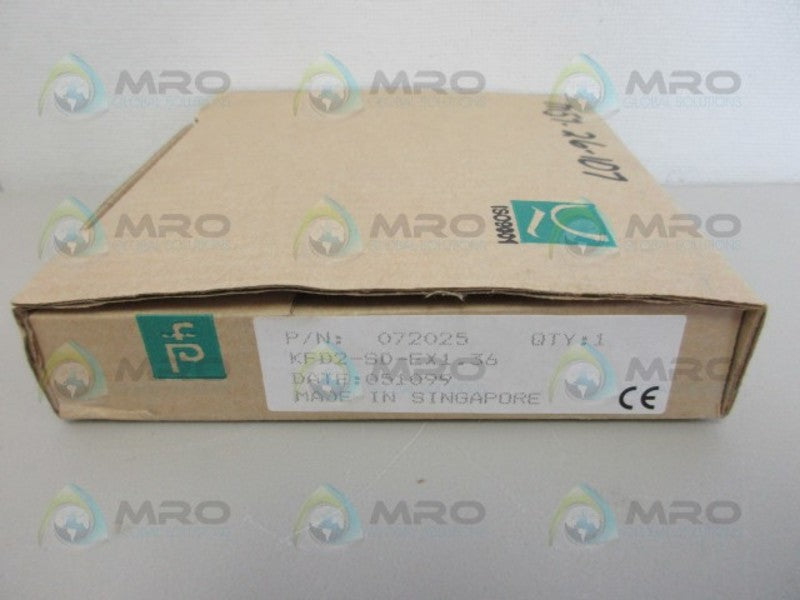 PEPPERL+FUCHS KFD2-SD-EX1.36 INTRINSICALLY SAFE BARRIER *NEW IN BOX*
