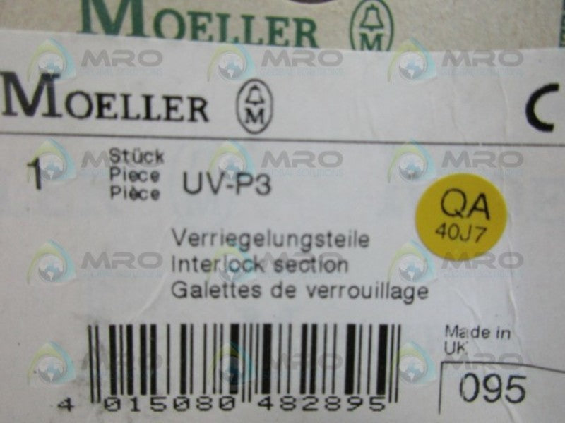 MOELLER UV-P3 INTERLOCK EXTENSION *NEW IN BOX*