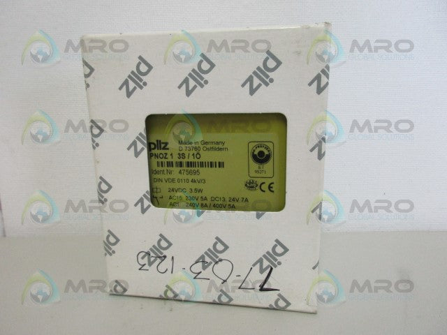 PILZ PNOZ13S/1O SAFETY RELAY 24VDC *NEW IN BOX*