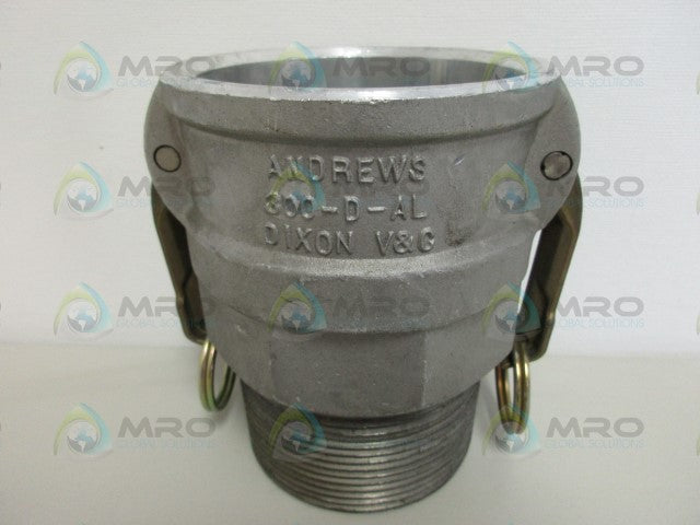 DIXON MS27024-15 3" CAM LOCK BRASS COUPLING *NEW NO BOX*