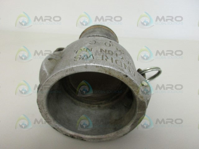 DIXON MS27025-13 2 1/2" CAM/GROOVE COUPLER FITTING *NEW NO BOX*