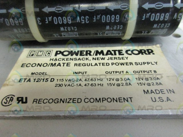 PMC ETA12/15D *USED*