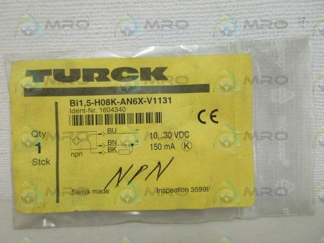 TURCK Bi15-H08K-AN6X-V1131 INDUCTIVE SENSOR *NEW IN FACTORY BAG*