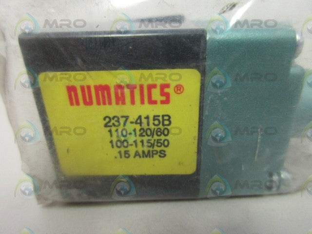 NUMATICS 237-415B PNEUMATIC SOLENOID VALVE *NEW IN FACTORY BAG*