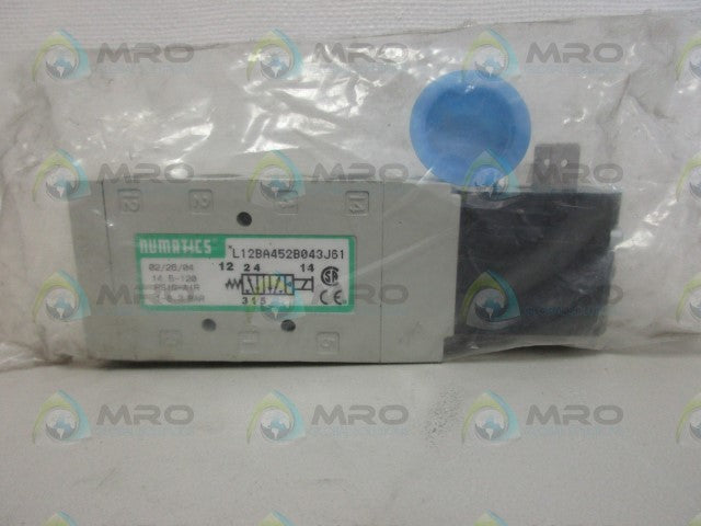 NUMATICS L12BA452B043J61 SOLENOID VALVE *NEW IN FACTORY BAG*