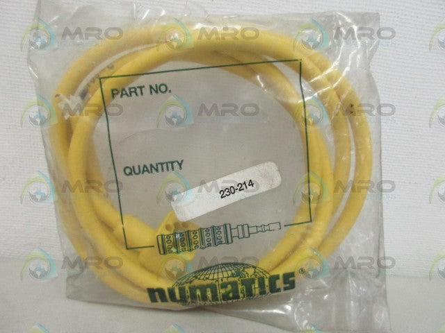 NUMATICS 230-214 SOLENOID CONNECTOR CABLE *NEW IN FACTORY BAG*