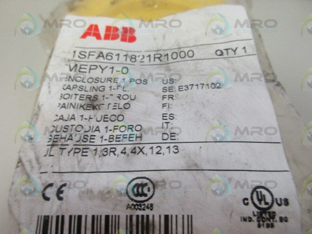 ABB 1SFA611821R1000 PUSHBUTTON ENCLOSURE *NEW IN FACTORY BAG*