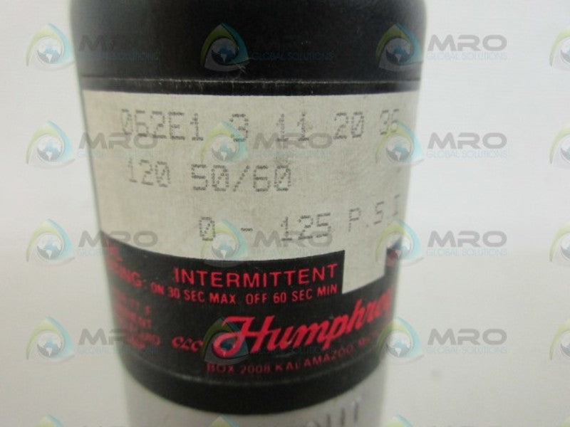 HUMPHREY 062E13112036 SOLENOID VALVE *NEW NO BOX*