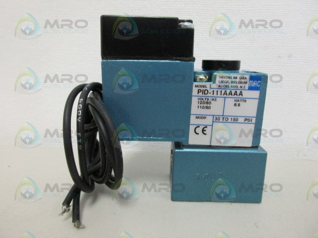 MAC PID-111AAAA SOLENOID VALVE *NEW NO BOX*