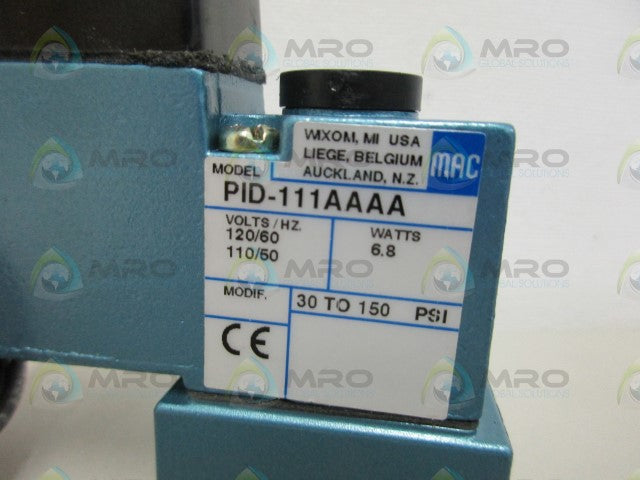 MAC PID-111AAAA SOLENOID VALVE *NEW NO BOX*