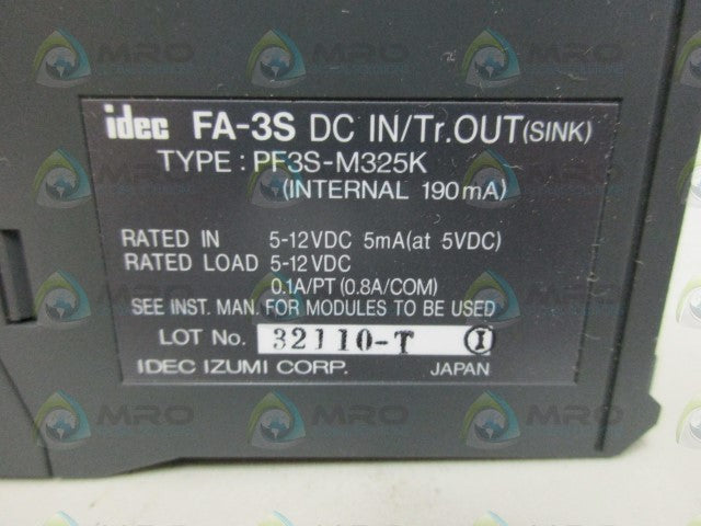 IDEC PF3S-M325K DC INPUT *NEW NO BOX*