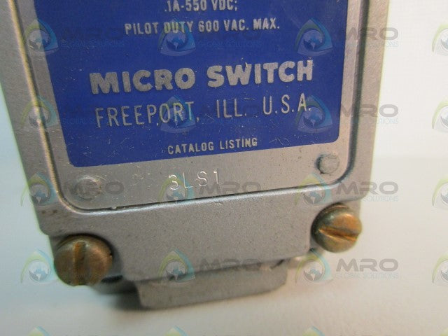 MICROSWITCH 3LS1 LIMIT SWITCH *NEW NO BOX*