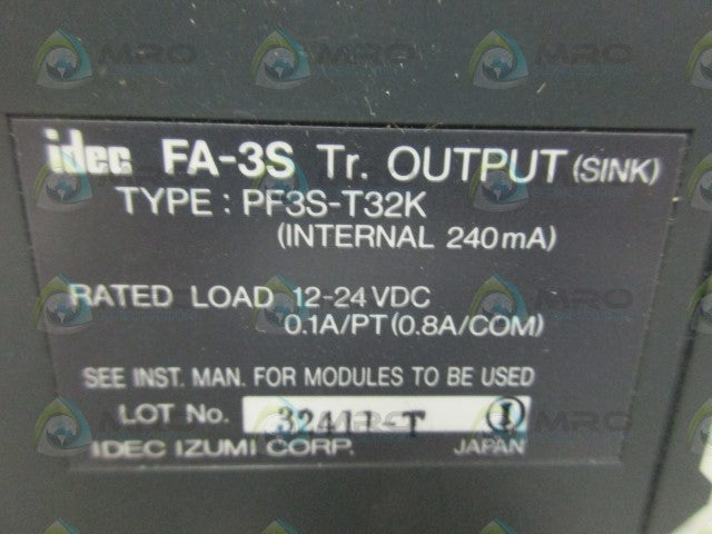 IDEC PF3S-T32K OUTPUT MODULE *NEW NO BOX*