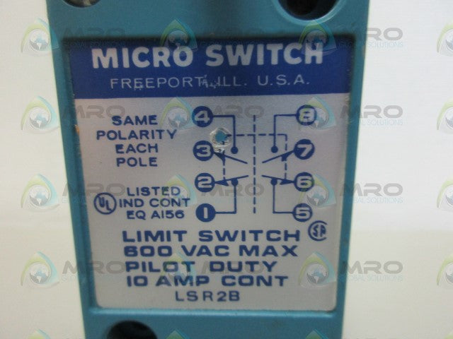 MICROSWITCH LSR2B LIMIT SWITCH *NEW NO BOX*