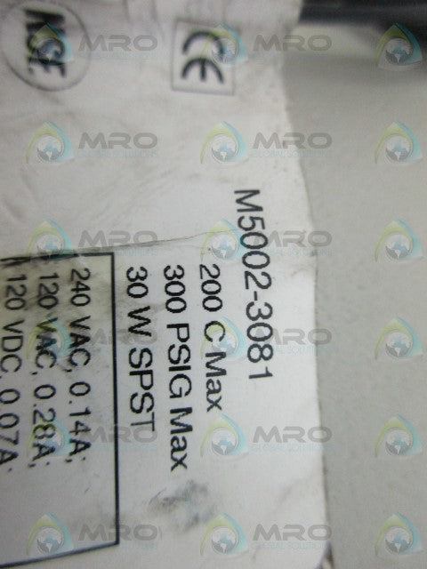 MADISON M5002-3081 LEVEL SWITCH *NEW NO BOX*