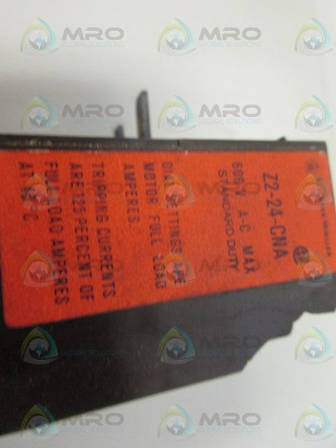 KLOCKNER MOELLER Z2-24-CAN BIMETAL RELAY *NEW NO BOX*