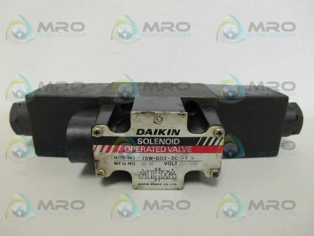 DAIKIN JSW-G02-2CB-11 DIRECTIONAL VALVE *NEW NO BOX*