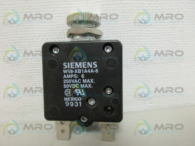 SIEMENS W58-XB1A4A-6 CIRCUIT BREAKER *NEW NO BOX*