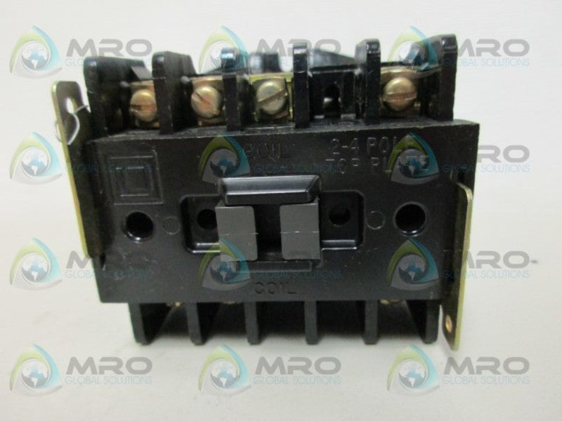 SQUARE D 8501-G030 120V CONTROL RELAY 4POLE *USED*