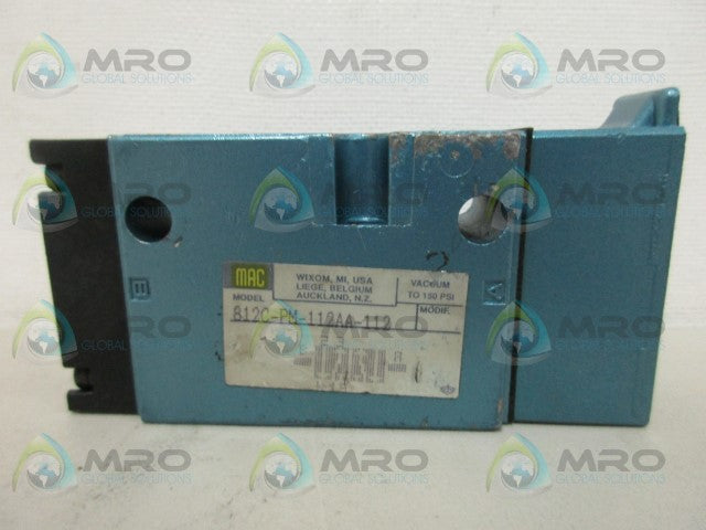 MAC 812C-PM-112AA-112 PNEUMATIC VALVE *USED*