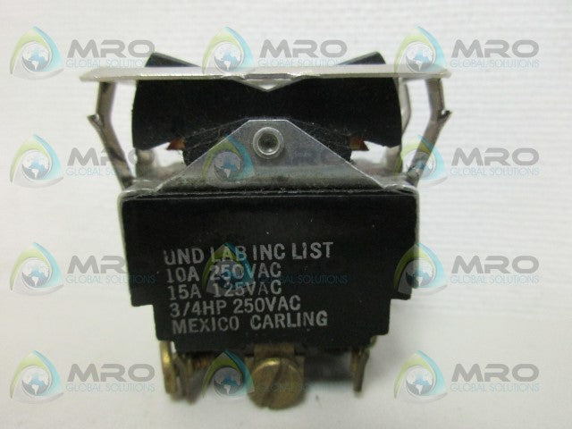 CARLING UND 3/4HP 250VAC TOGGLE SWITCH *USED*