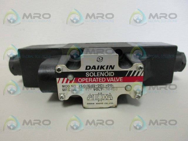 DAIKIN JSO-G02-2CA-20 OPERATED VALVE *NEW NO BOX*